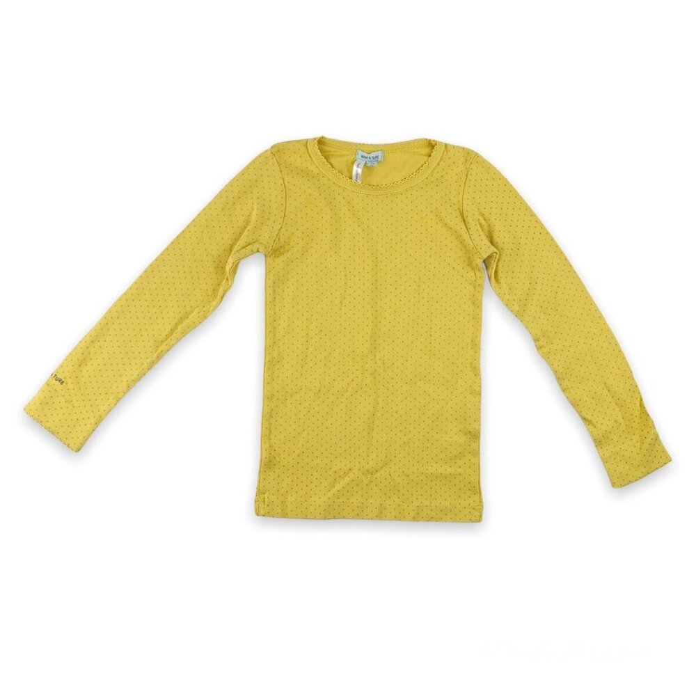 Mini A Ture Sliver Dot Long Sleeve Top